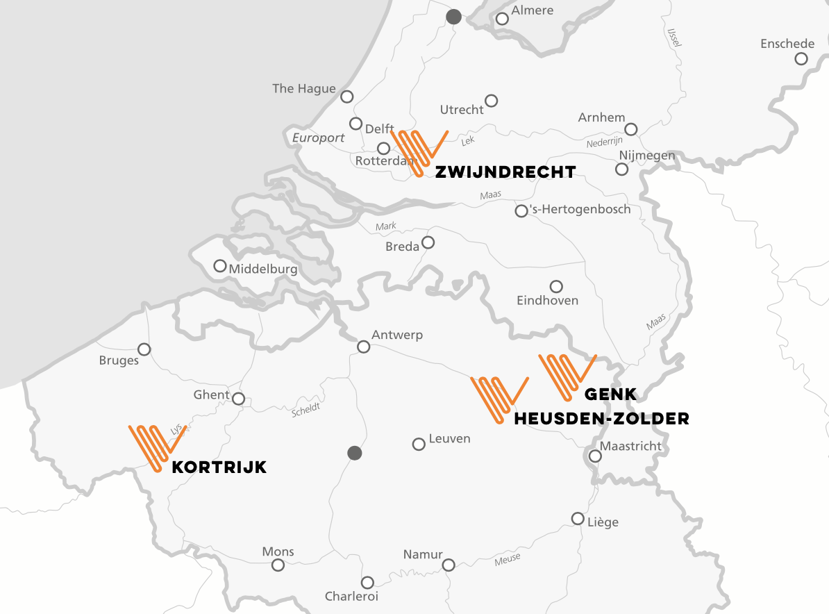 P&V Group: twee landen, vier sites. Met sinds begin 2022 Zwijndrecht als nieuwe uitvalsbasis in Nederland.